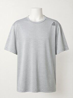 Reebok Short Sleeve Shirt Size XL Light Gray EUC